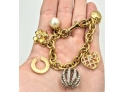COACH Gold And Silver Charms Bracelet ~ Adjustable To 7.75'