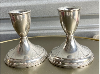 Preisner Weighted Sterling Silver Candle Holders #53