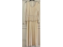 Lovely Homemade Satin Maxi Dress With Lace Jacket Size 16