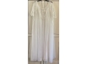 Vintage Shadowline Maxi Lace And Net Sleeveless Nightgown And Robe Size Large