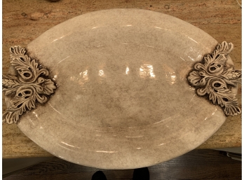 Gorgeous Very Large Ceramic Platter Made In Italy