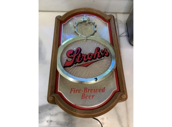 Stroh’s Beer Wall Light