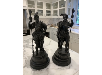 Two Victorian Spelter Figures
