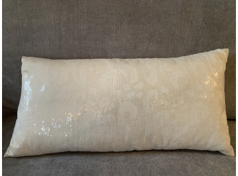 Silk And Sequins Off White DKNY Pillow