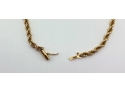 14k Gold 3mm Double Twisted Chain With Barrel Clasp