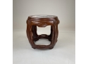 Antique Chinese Stone And Wood Stool Or Side Table