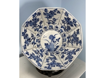 17th Century Kangxi Porcelain Octagonal Bowl, Antique Chinese Bowl
