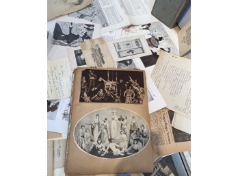 Large Lot Misc Paper Ephemera - Including A Theatre Clippings Collection From Oliver Larkin