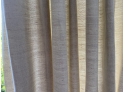 Three Sets Of Custom Made From Hampton Shade Comp, 100 Linen Natural Color Window Treatments