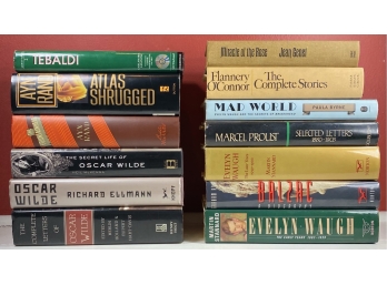 Selection Of Hardcover Literature And Biographies - Tebaldi, Ayn Rand, Jean Genet, Oscar Wilde, Proust Etc