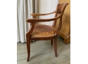 Wood And Leather Vintage Chair