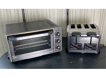 Cuisinart Toaster Oven And Hamilton Beach Toaster