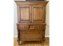 W - J. Wentworth Wooden Armoire With Four Drawers And Cabinet Cabinet Top From Rumrunner Home