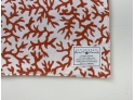 22 Pcs Of White Cotton Table Linens With Coral Embroidery