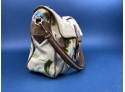 Prada Handbag With Leather And Satin Floral Print