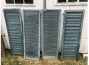 Four Antique Green Shutters From A Hamptons Estate