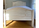 W - White Wood Pickled Or Distressed Finish Full Size Bed  Frame With Mattress & Sheets Set Bed From Rumrunner