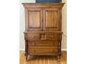 W - J. Wentworth Wooden Armoire With Four Drawers And Cabinet Cabinet Top From Rumrunner Home