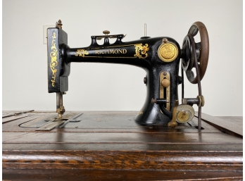 Antique Richmond Sewing Machine & Table