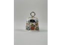 Aynsley Ceramic Servants Bell, With Butterfly And Flowers