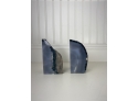 Pair Of Geode Bookends In Blue