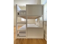 Pottery Barn Kids Camden Low Twin Over Twin Bunk Beds In White With Great Quality Beauty Rest Mattresses