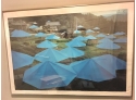 Christo And Jean Claude Signed Print, The Umbrellas Ibaraki Japan Poster