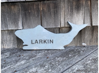 Wooden Whale From Larkin's Sag Harbor Residence