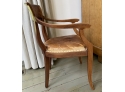 Wood And Leather Vintage Chair