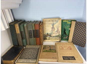 Assortment Of Antique Books From Larkin's Library