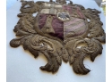 Antique Double Headed Eagle Crest Coat Of Arms, Medieval C. 1600's