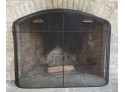 Custom Iron And Brass Fireplace Screen