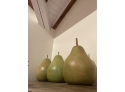 Group Of Three Over Sized Faux Pears