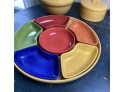 Colorful Lot Of High End Ceramic Baking And Serving Ware