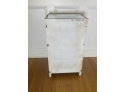 Beveled Edge Mirrored Night Stand Or Side Table With Storage