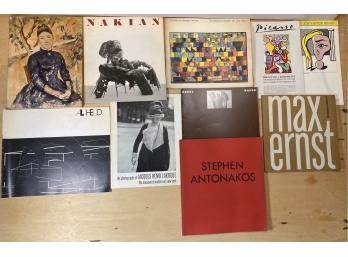 Selection Of Exhibit Programs From The Museum Of Modern Art, One Signed By Stephen Antonakos