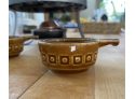 Swiss Ceramic Fondue Pot And Set - Landert (Purchased In Switzerland)