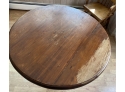 Antique Circular 42' Wooden Pedestal Table