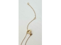 14K Yellow Gold And Seven Graduating Round Cubic Zirconia Pendant On Chain