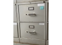 3rd Lot Of Four White Metal File Cabinets