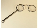 Antique Sterling Silver Folding Opera Pendant Glasses, Lorgnette Eyeglasses - BUSCH MULTINETT D.R.G.M