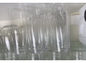 46 Pcs Of Clear Glass Ware - 4 Sizes Of Drinking Glasses And One Set Of Stemless Wine Glasses