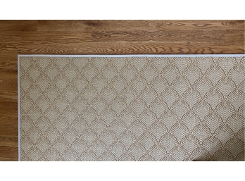 Room Size Sisal Woven Rug With Natural Border (111' X 177')