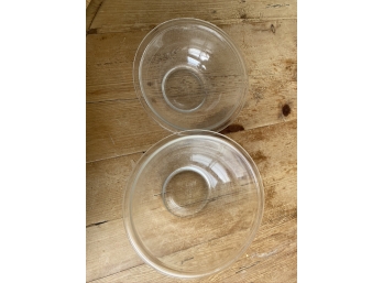 Two Pyrex Large Glass Bowls
