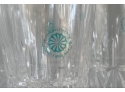 W - Galway Irish Crystal - 12 Pieces Of Cut Crystal Stemware, Wine Glasses And Champagne Flutes