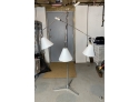 Modern Classic Triennale By Angello Lelli Three-Arm Floor Lamp - In Crome And White