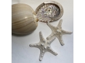 Two Star Fish, Two Sea Shells - Abalone
