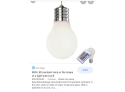 EQ - Three 18' RGB Led Tall Large Glass Light Bulb Ceiling Pendants Lights With Chrome Top