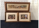 Lot Of Three Painting Prints All Good Condition Nice Frames
