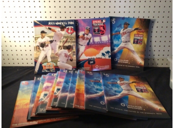 Lot Of 15 Minnesota Twins Baseball Spring Training Magazines, 2006, 2016, 2017